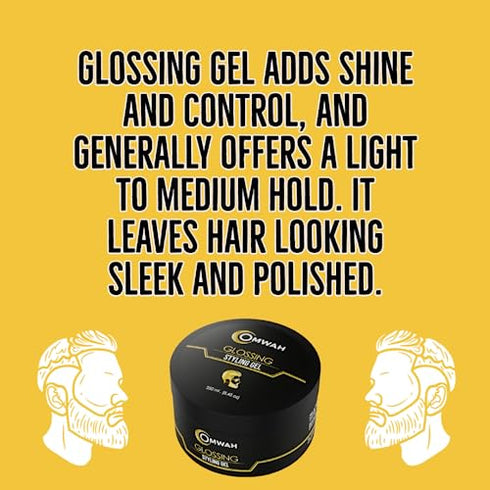 Professional Hair Styling Glossing Gel