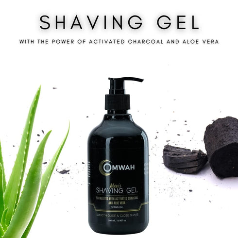 Charcoal Shaving Gel with Aloe Vera