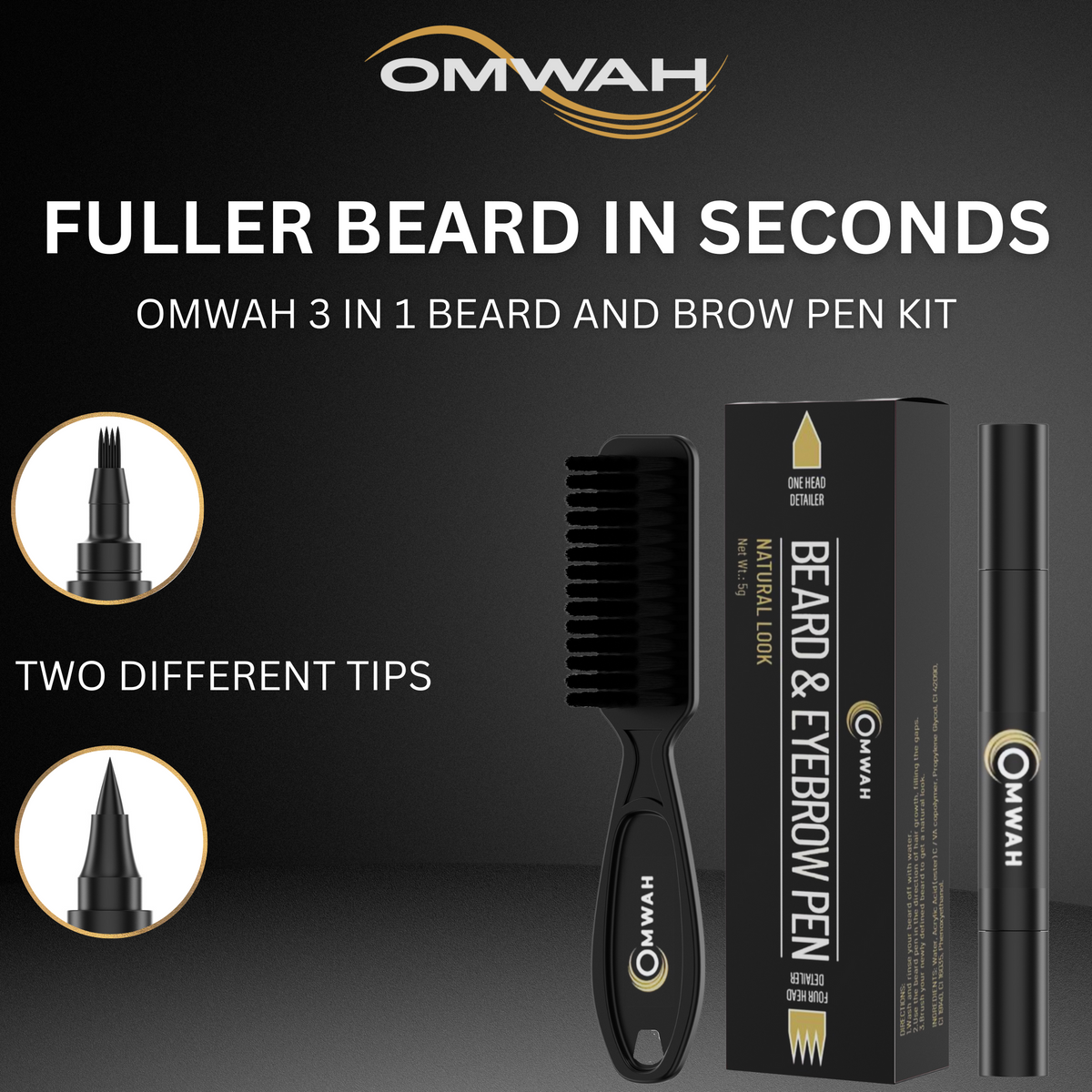Beard and Brow Pen | Beard Filler Pencil | Beard Filler Pen