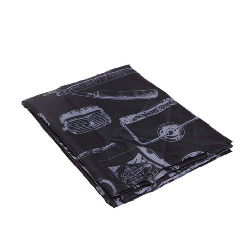 Hair Cut Coloring Cape (Black with White)