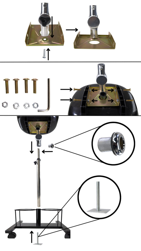 Portable Shampoo Station With Electric Pump