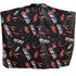 Hair Cut Coloring Cape (Black With Red)