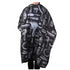 Hair Cut Coloring Cape (Black with White)