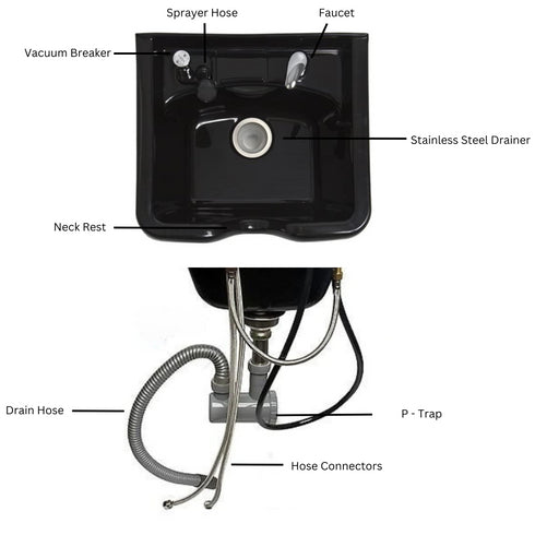 Classic Salon Shampoo Sink Kit