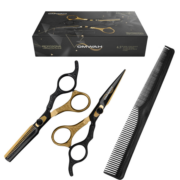 Professional 6.5" Hair Cutting Scissors and Thinners Kit